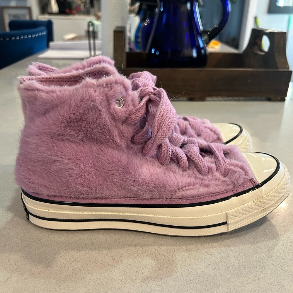 Converse Fuzzy Lavender High-Top Sneakers